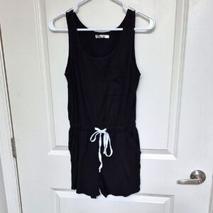 Misses Black One Piece Romper